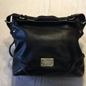 Michael Kors Black Leather Shoulder Bag (Genuine)